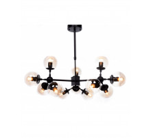Люстра на штанге Lumina Deco Zodiak LDP 160-12 BK+TEA