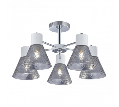 Люстра на штанге Arte Milano Napoli 322408/5 CR+WH Люстра на штанге Arte Milano Napoli 322408/5 CR+WH