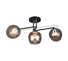 Люстра на штанге IMEX MD.1042-3-S BK+CH