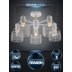 Люстра на штанге Seven Fires Lauri SF3388/5C-WT-WD