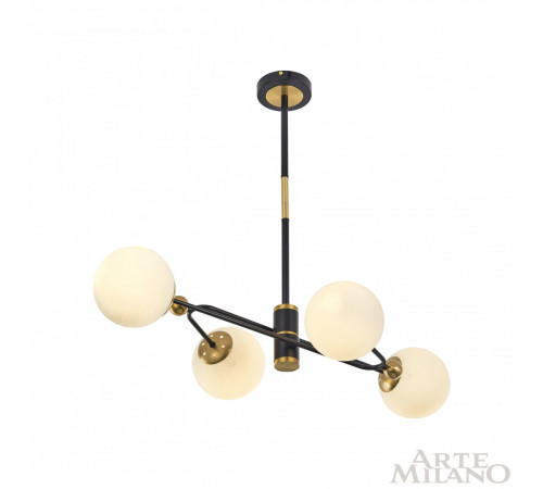 Люстра на штанге Arte Milano 272708/4 BK/GD