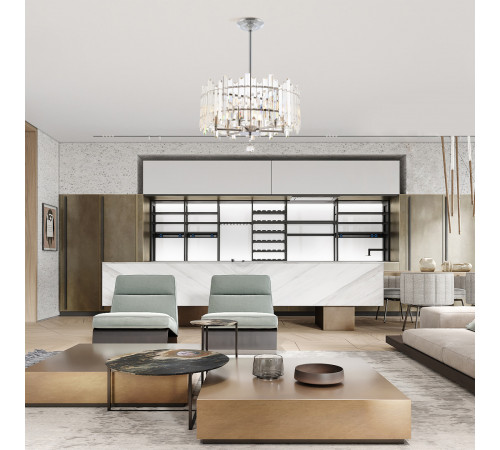 Люстра на штанге Arte Milano Sorrento 372409/6/350/470 CR Люстра на штанге Arte Milano Sorrento 372409/6/350/470 CR