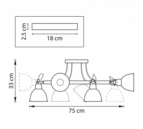 Люстра на штанге Lightstar Acrobata 761067 Люстра на штанге Lightstar Acrobata 761067