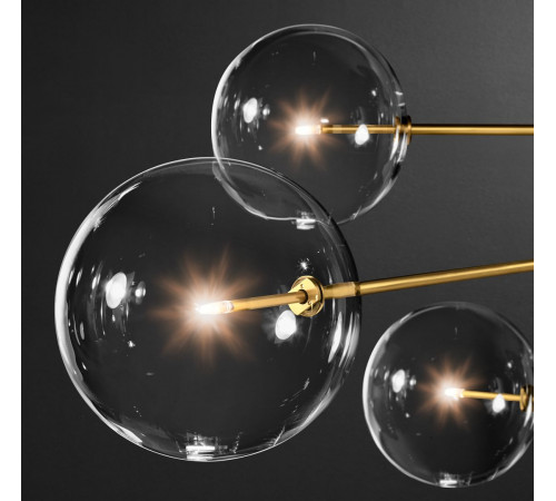 Люстра на штанге Delight Collection Globe Mobile KG0835P-8 brass