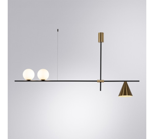 Люстра на штанге Arte Lamp Jacob A7029PL-3BK Люстра на штанге Arte Lamp Jacob A7029PL-3BK