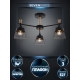 Люстра на штанге Seven Fires Olban SF3389/3C-BK-WD