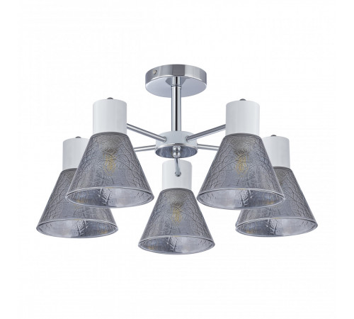 Люстра на штанге Arte Milano Napoli 322408/5 CR+WH Люстра на штанге Arte Milano Napoli 322408/5 CR+WH