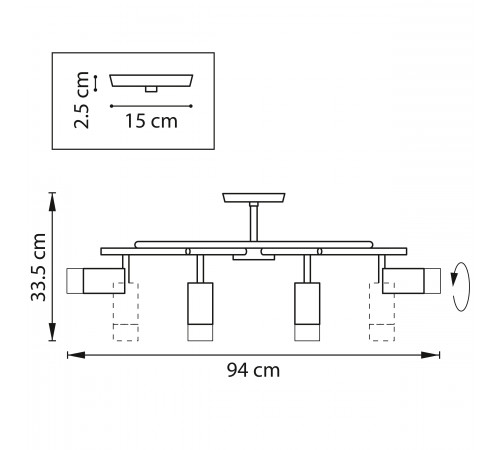 Люстра на штанге Lightstar Rullo LR7183081 (571718+214430-8+202431-8) Люстра на штанге Lightstar Rullo LR7183081 (571718+214430-8+202431-8)