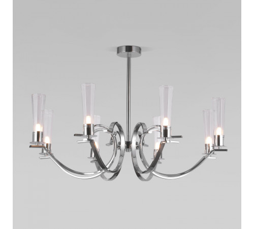 Люстра на штанге Eurosvet Rosher 60141/8 хром a060336 Люстра на штанге Eurosvet Rosher 60141/8 хром a060336
