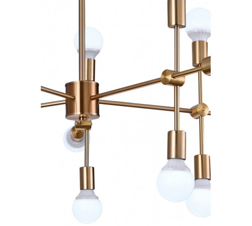 Люстра на штанге Natali Kovaltseva LOFT LUX 75130/12C GOLD