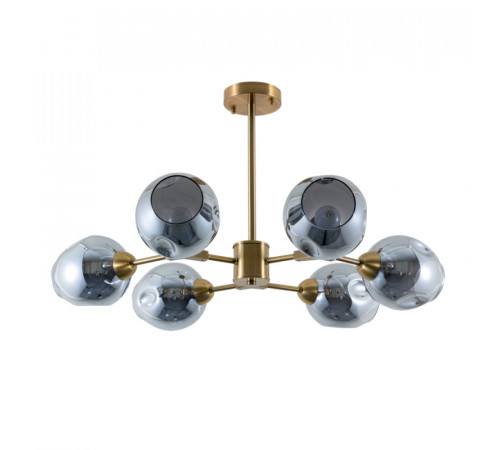 Люстра на штанге Arte Lamp Yuka Smoky A7759PL-6PB Люстра на штанге Arte Lamp Yuka Smoky A7759PL-6PB
