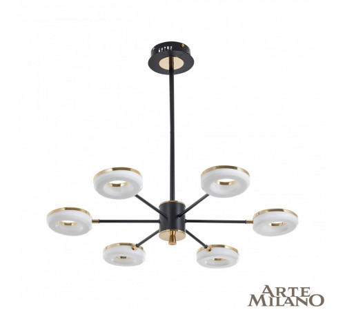 Люстра на штанге Arte Milano 277499/6 BK/GD Люстра на штанге Arte Milano 277499/6 BK/GD