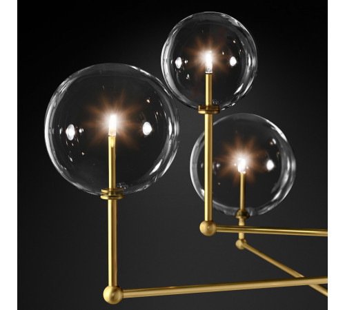 Люстра на штанге Delight Collection Globe Mobile KG0835P-3 brass