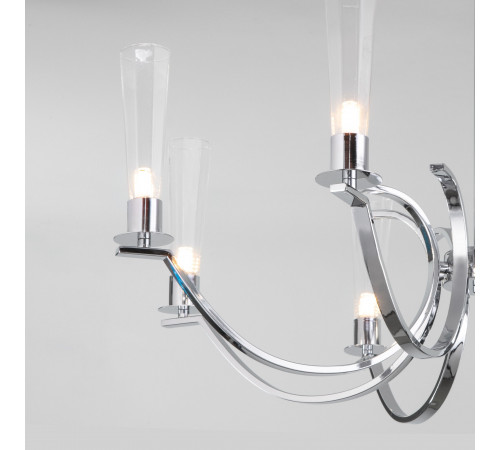 Люстра на штанге Eurosvet Rosher 60141/8 хром a060336 Люстра на штанге Eurosvet Rosher 60141/8 хром a060336