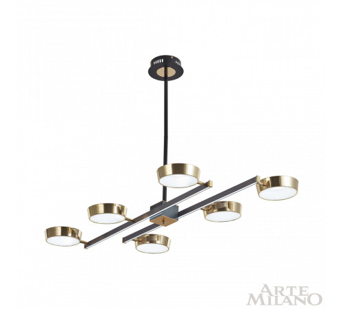 Люстра на штанге Arte Milano 271279/6L NI/GD Люстра на штанге Arte Milano 271279/6L NI/GD