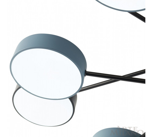 Люстра на штанге Arte Milano Ferrara 250906/8B Bk/Gr Люстра на штанге Arte Milano Ferrara 250906/8B Bk/Gr