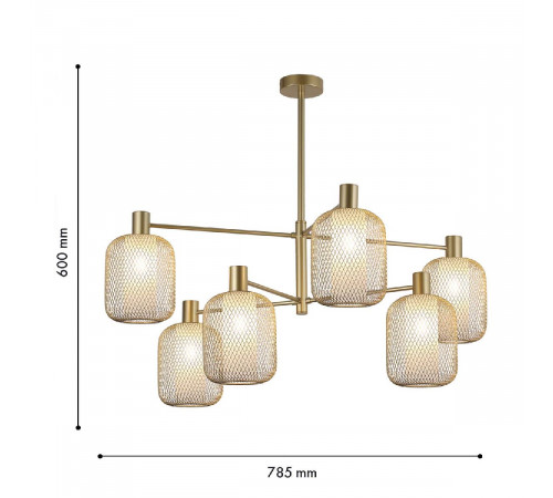 Люстра на штанге F-Promo Tokri 4603-6C Люстра на штанге F-Promo Tokri 4603-6C