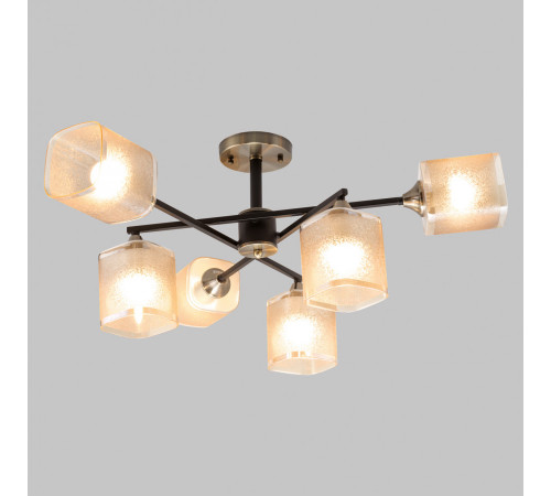 Люстра на штанге IMEX MD.4212-6-S-BK+AB