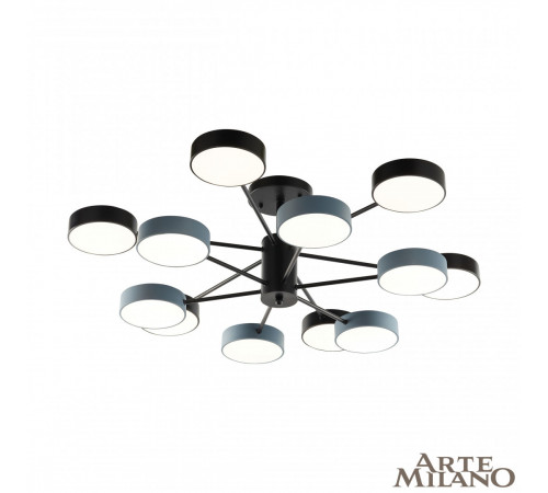 Люстра на штанге Arte Milano Ferrara 250906/12B Bk/Gr Люстра на штанге Arte Milano Ferrara 250906/12B Bk/Gr
