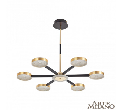 Люстра на штанге Arte Milano 272079/6 BK/GD Люстра на штанге Arte Milano 272079/6 BK/GD