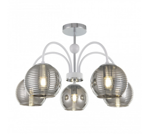 Люстра на штанге Arte Milano Napoli 320719/5 CR+WH Люстра на штанге Arte Milano Napoli 320719/5 CR+WH