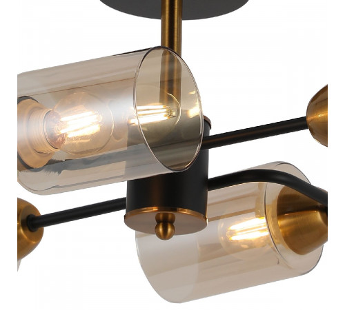 Люстра на штанге Illumico IL8243-4COU-79 BK BR