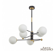 Люстра на штанге Arte Milano 272708/6 BK/GD