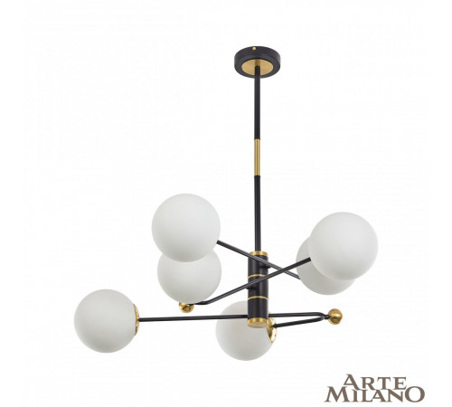 Люстра на штанге Arte Milano 272708/6 BK/GD Люстра на штанге Arte Milano 272708/6 BK/GD