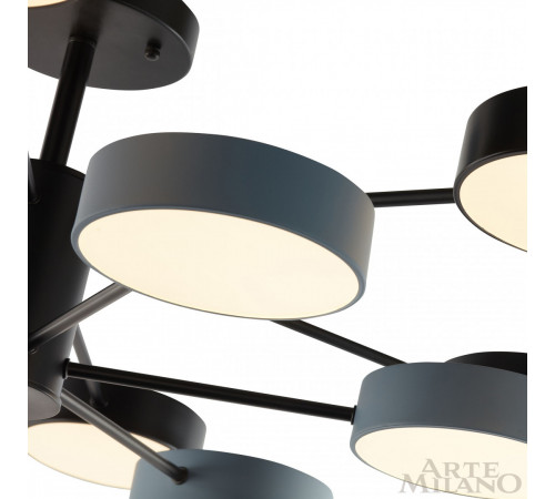 Люстра на штанге Arte Milano Ferrara 250906/12B Bk/Gr Люстра на штанге Arte Milano Ferrara 250906/12B Bk/Gr