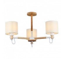 Люстра на штанге IMEX MD.19107-3-S-WOOD+WH