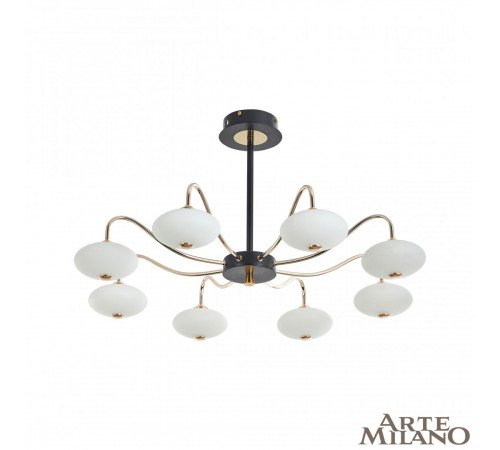 Люстра на штанге Arte Milano 273908/8 BK/GD Люстра на штанге Arte Milano 273908/8 BK/GD