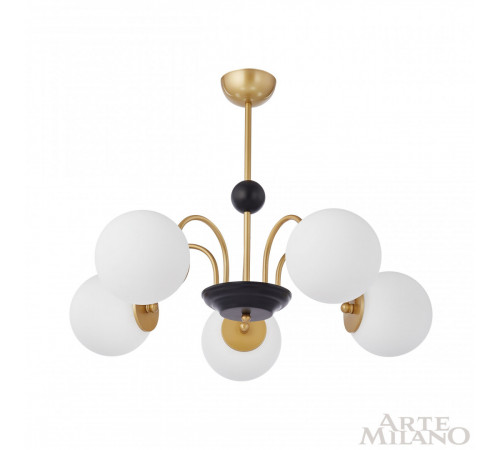 Люстра на штанге Arte Milano Napoli 312066/D700/5 BS/BK Люстра на штанге Arte Milano Napoli 312066/D700/5 BS/BK