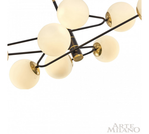 Люстра на штанге Arte Milano 272708/9 BK/GD