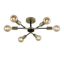 Люстра на штанге Seven Fires Evlina SF3370/6C-GD-BK