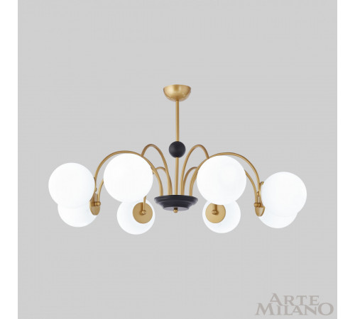 Люстра на штанге Arte Milano Napoli 312066/D940/8 BS/BK Люстра на штанге Arte Milano Napoli 312066/D940/8 BS/BK