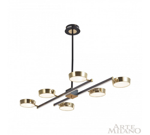 Люстра на штанге Arte Milano 271279/6L NI/GD Люстра на штанге Arte Milano 271279/6L NI/GD