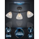 Люстра на штанге Seven Fires Dzhoun SF3382/3C-BK-CR-WT