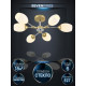 Люстра на штанге Seven Fires Bergin SF3369/6C-GD-CR-WT