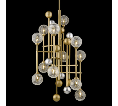 Люстра на штанге Delight Collection Fluxus P68084-12 gold