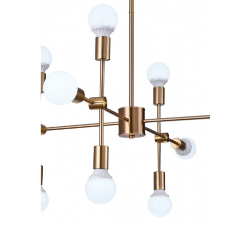Люстра на штанге Natali Kovaltseva LOFT LUX 75130/8C GOLD Люстра на штанге Natali Kovaltseva LOFT LUX 75130/8C GOLD
