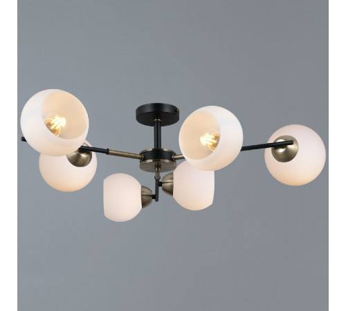 Люстра на штанге Illumico IL0469-6CSQ-24 BK AB LIBRA Люстра на штанге Illumico IL0469-6CSQ-24 BK AB LIBRA