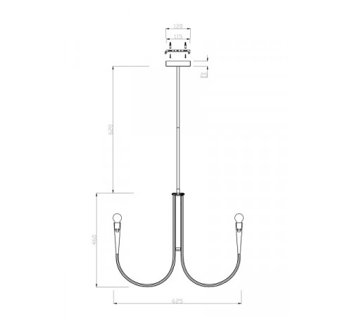 Люстра на штанге Freya Branches FR5253PL-06N Люстра на штанге Freya Branches FR5253PL-06N