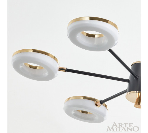 Люстра на штанге Arte Milano 277499/6 BK/GD Люстра на штанге Arte Milano 277499/6 BK/GD