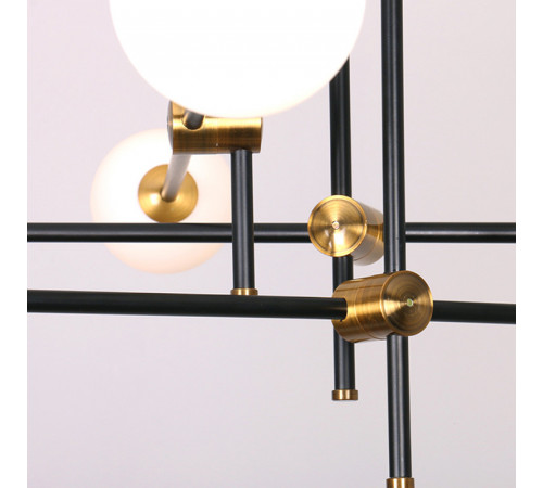 Люстра на штанге Delight Collection Bistro Globe 9389P/6 black/gold Люстра на штанге Delight Collection Bistro Globe 9389P/6 black/gold