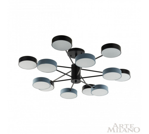 Люстра на штанге Arte Milano Ferrara 250906/12B Bk/Gr Люстра на штанге Arte Milano Ferrara 250906/12B Bk/Gr