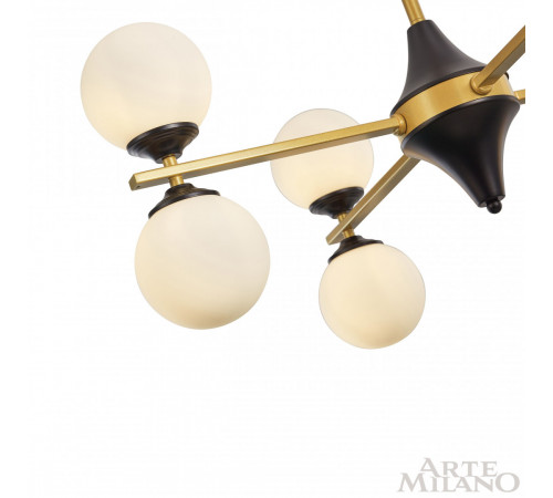 Люстра на штанге Arte Milano 271580/8 BK/GD Люстра на штанге Arte Milano 271580/8 BK/GD