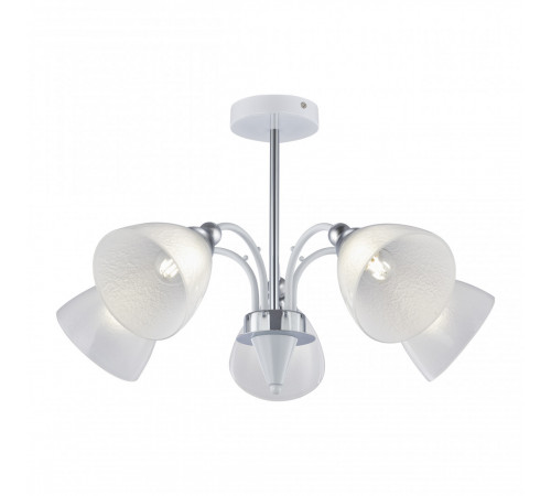 Люстра на штанге Arte Milano Napoli 326008/5 WH+CR Люстра на штанге Arte Milano Napoli 326008/5 WH+CR