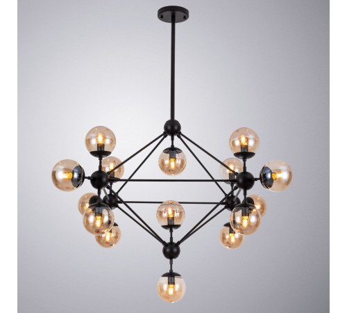 Люстра на штанге Arte Lamp Bolla A1664SP-15BK Люстра на штанге Arte Lamp Bolla A1664SP-15BK