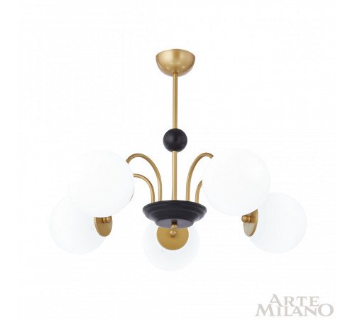 Люстра на штанге Arte Milano Napoli 312066/D700/5 BS/BK Люстра на штанге Arte Milano Napoli 312066/D700/5 BS/BK