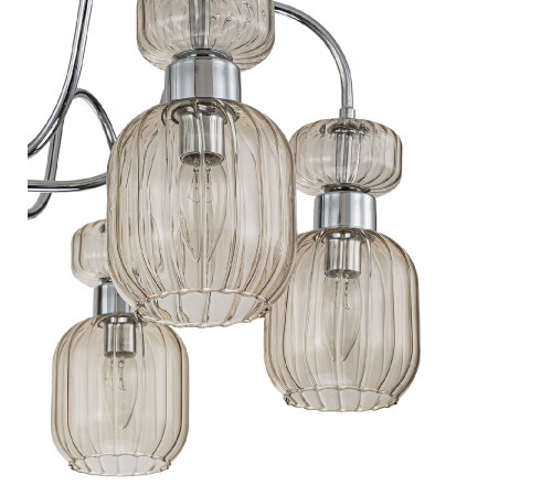 Люстра на штанге Escada Gloss 1141/6PL Chrome/Beige Люстра на штанге Escada Gloss 1141/6PL Chrome/Beige
